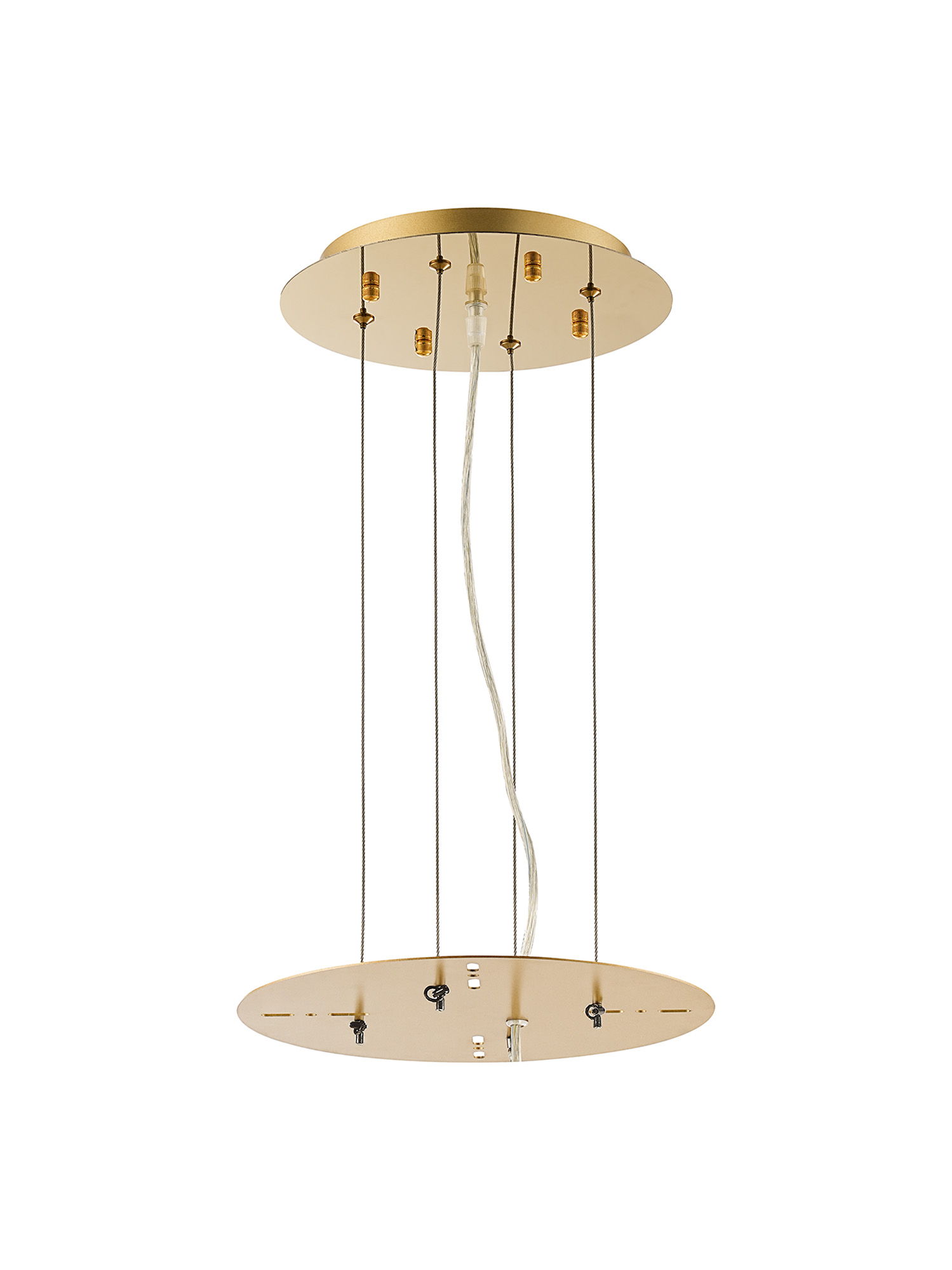 D0718  Lowan 290mm 3m Suspension Plate (Max Load 20kg) French Gold, Painted Gold